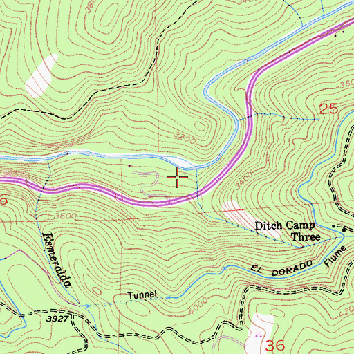 Topographic Map of Ogilby Canyon, CA