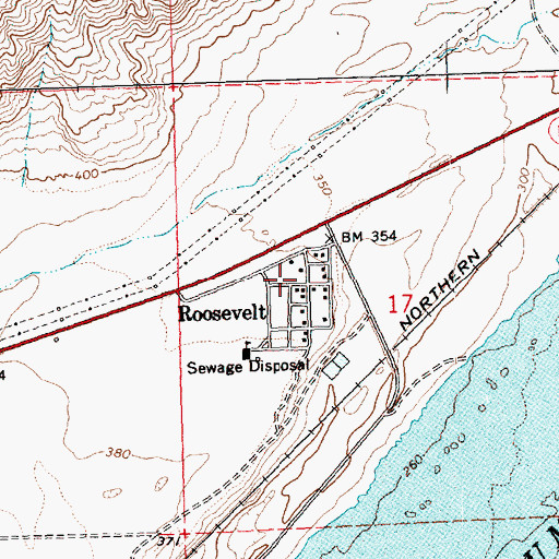 Topographic Map of Klickitat County Fire District 9, WA