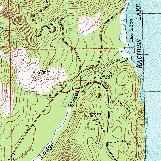 Topographic Map of Kittitas County Fire District 8 Station 82, WA