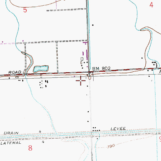 Topographic Map of Yakima County Fire District 5 Station 4 Gamache, WA