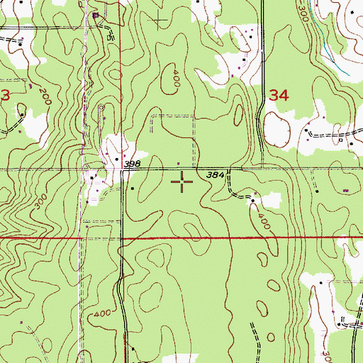 Topographic Map of Kitsap Fire District 18 Poulsbo Fire Department Station 77 - Pioneer Hill, WA