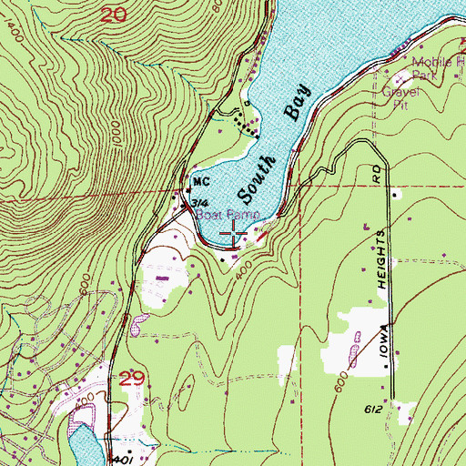 Topographic Map of Whatcom County Fire District 18 Fire Station 25, WA
