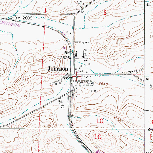 Topographic Map of Whitman County Fire District 12 Station 12 - 2, WA