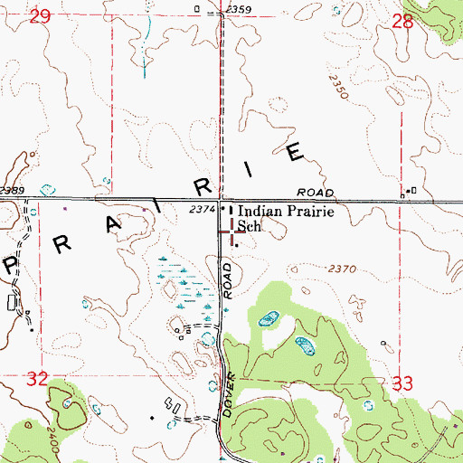 Topographic Map of Spokane County Fire District 10 Station 3, WA