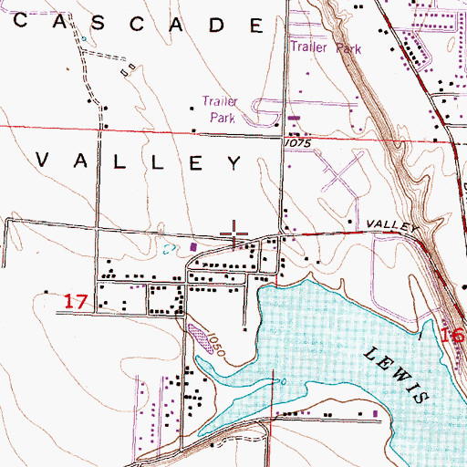 Topographic Map of Grant County Fire District 5 Station 4, WA