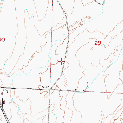 Topographic Map of Grant County Fire District 5 Station 9, WA