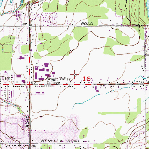 Topographic Map of Skagit County Emergency Medical Services Medic One, WA