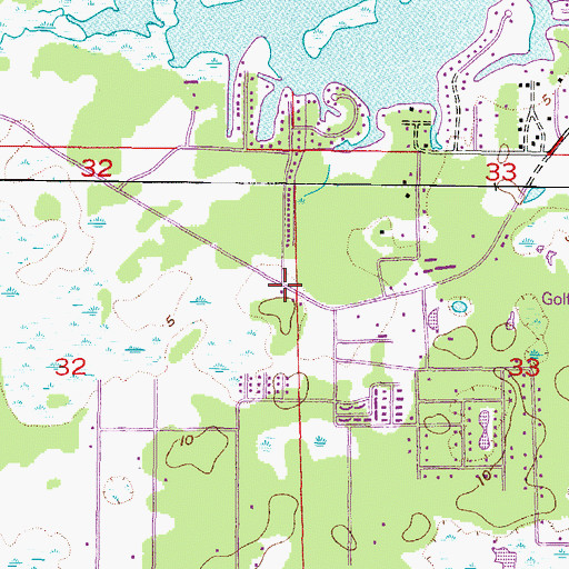 Topographic Map of Citrus County Fire Rescue Station 17, FL