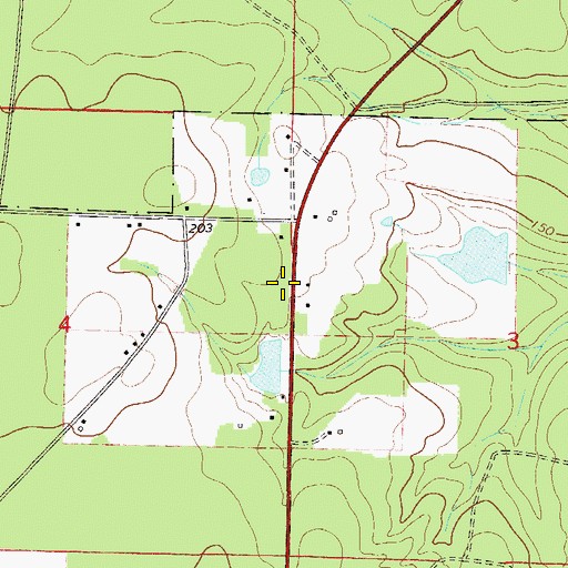 Topographic Map of Munson Volunteer Fire Department Station 2, FL