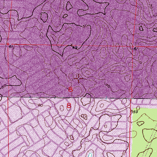 Topographic Map of Spring Hill Fire Rescue Station 4, FL