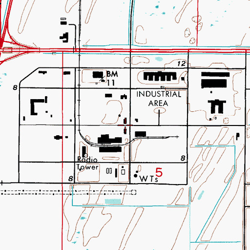 Topographic Map of Kennedy Space Center / Cape Canaveral Air Force Station Fire Station 4, FL