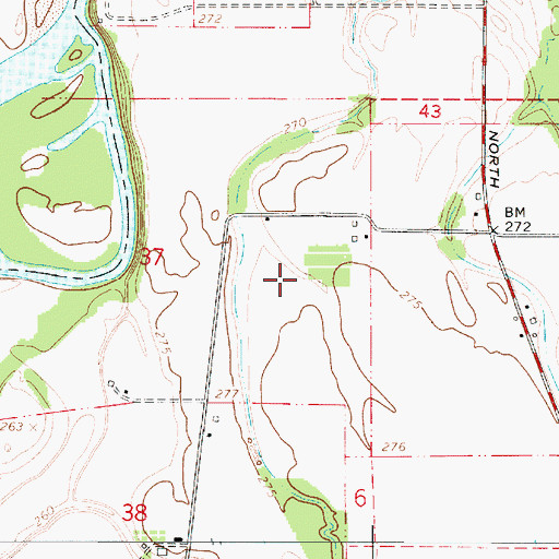 Topographic Map of Jim's Airstrip, OR