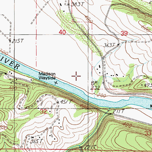 Topographic Map of Umpqua RV Park Fly In Airport, OR