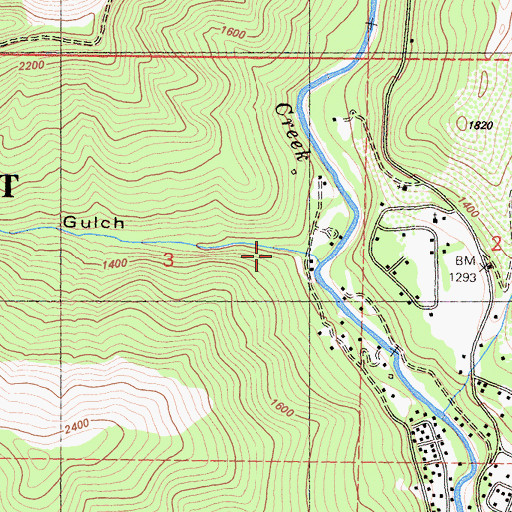 Topographic Map of Perkins Gulch, CA