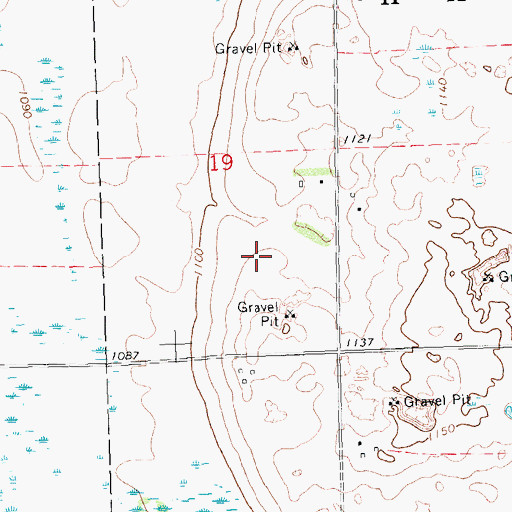 Topographic Map of Clay County Landfill, MN