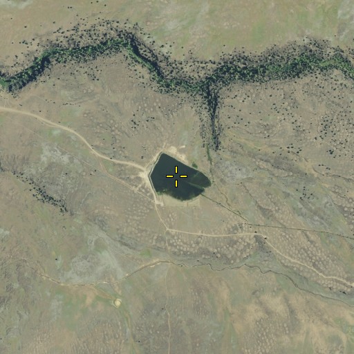 Aerial/Satellite Image of Pine Creek Reservoir, CA