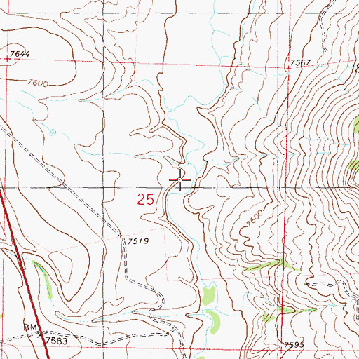 Topographic Map of Wolford Mountain Reservoir, CO