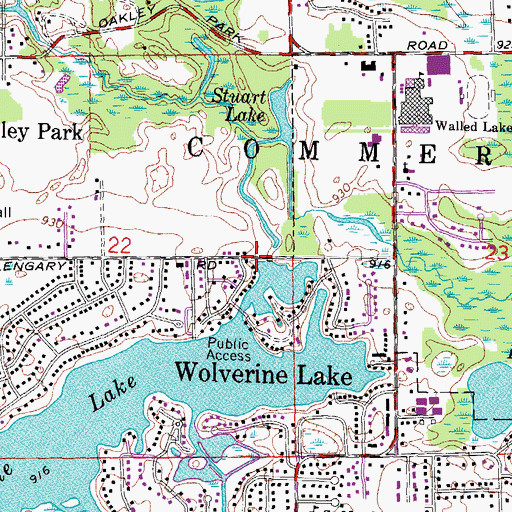 Wolverine Lake Historical Marker, MI