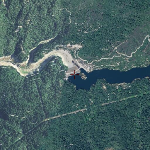 Aerial/Satellite Image of Ponderosa Diversion Dam, CA
