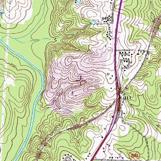 Topographic Map of Raleigh Quarry, NC