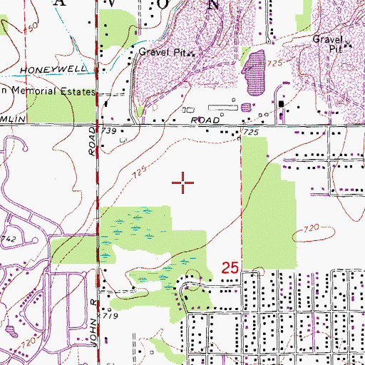 Topographic Map of Earl E Borden Park, MI