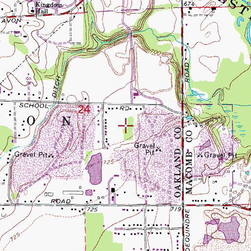 Topographic Map of Helen V Allen Memorial Park, MI