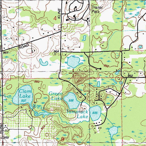 Topographic Map of Lost Lake Nature Park, MI