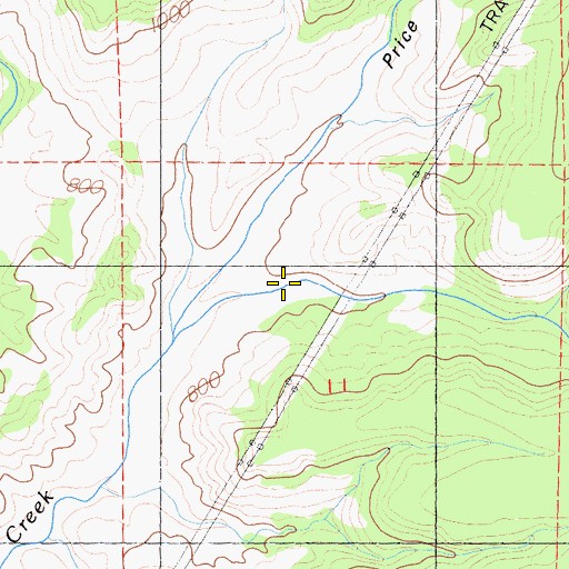 Topographic Map of Post Gulch, CA