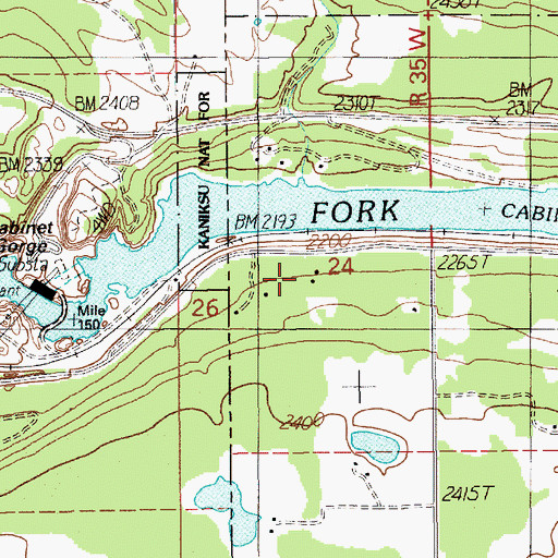 Topographic Map of R & R Field, MT