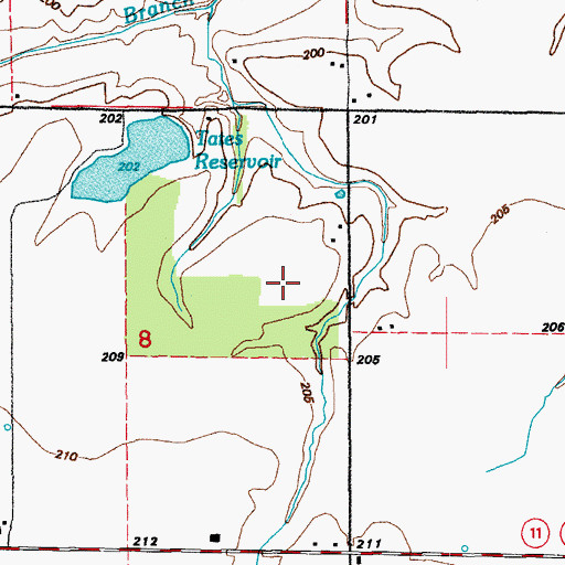 Topographic Map of Taylor Airstrip, AR