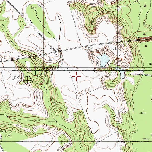 Topographic Map of Shiloh Plantation Airport, SC