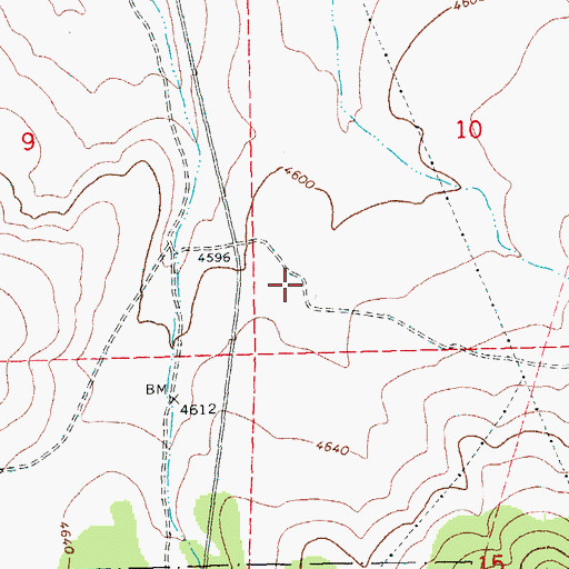 Topographic Map of Mahogany Mountain Airport, OR