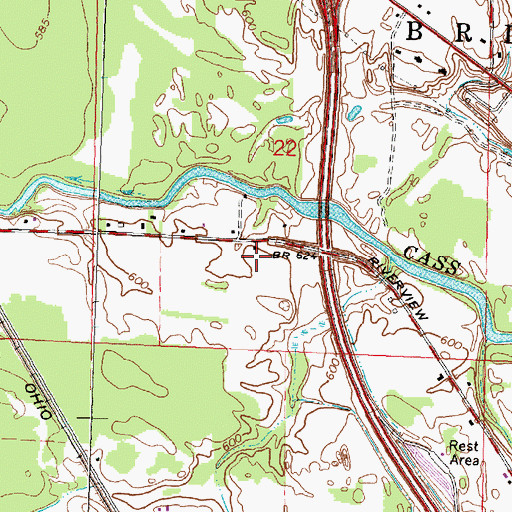 Topographic Map of McKimmy Field, MI