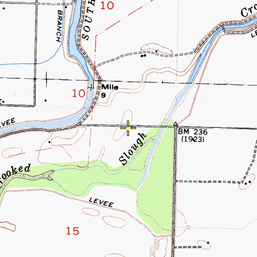 Topographic Map of Vineyard Oaks Farm Airport, CA