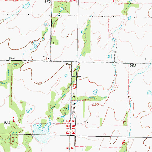 Topographic Map of Pearce Field, KS