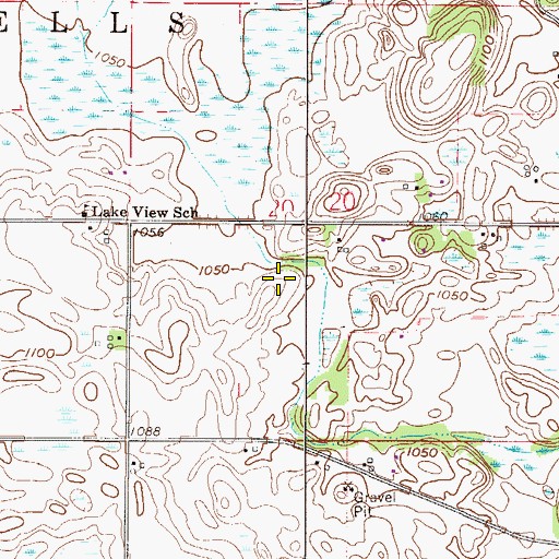 Topographic Map of Apple Creek Orchard, MN