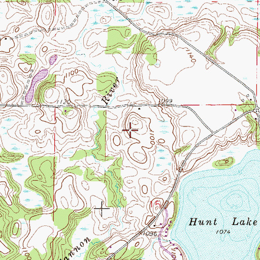 Topographic Map of Fox Hill Farm, MN