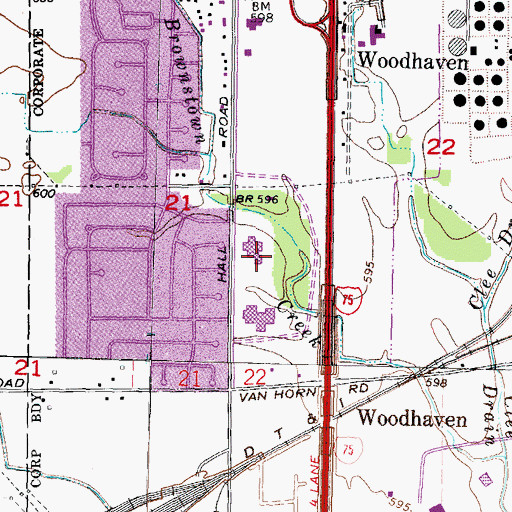 Topographic Map of Erving Elementary School, MI