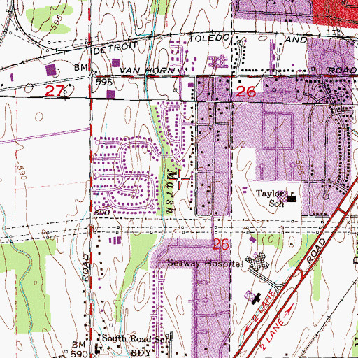 Topographic Map of Lower Constitution Park, MI
