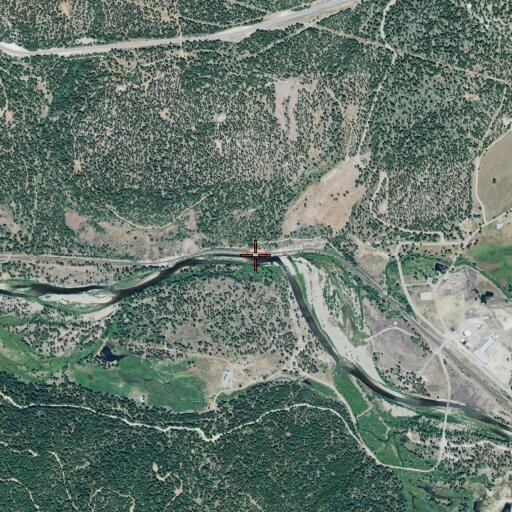Aerial/Satellite Image of Rattlesnake Creek, CA