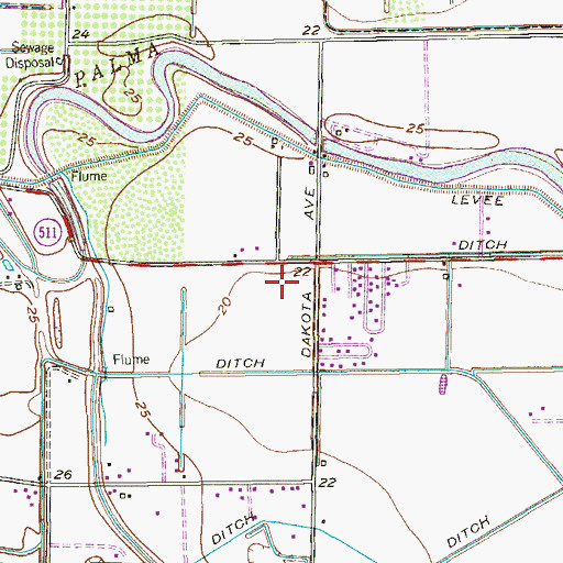 Topographic Map of IDEA Frontier College Preparatory, TX
