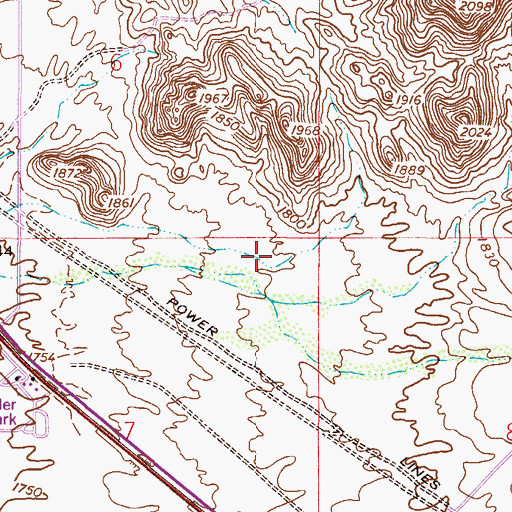 Topographic Map of Gold Canyon, AZ