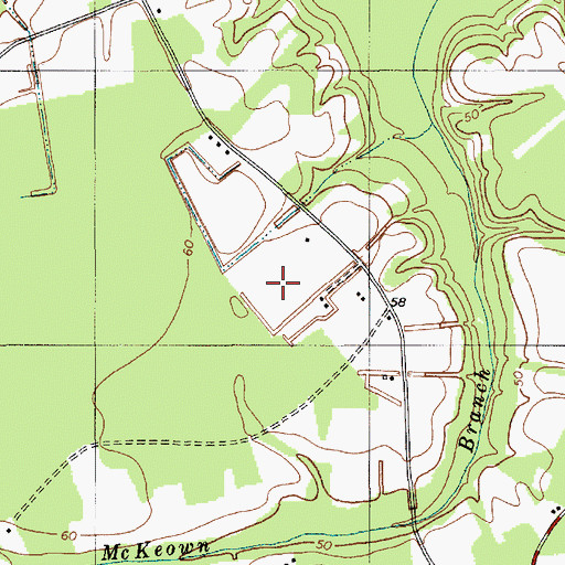 Topographic Map of Chapel Ridge Farm, SC