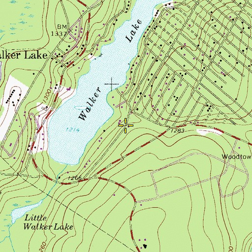 Topographic Map of Shohola Volunteer Fire and Rescue Company 41, PA