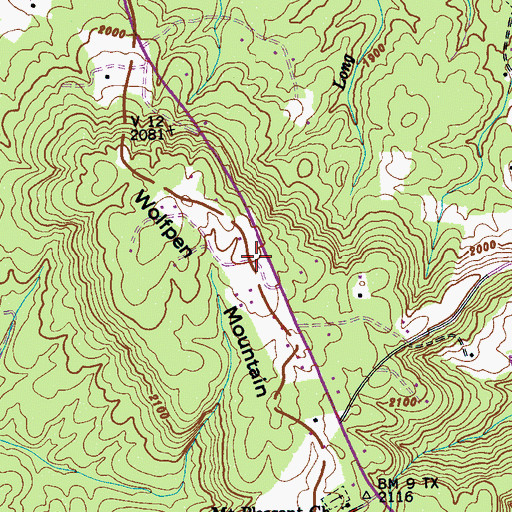 Topographic Map of Sequatchie Fire Tower, TN