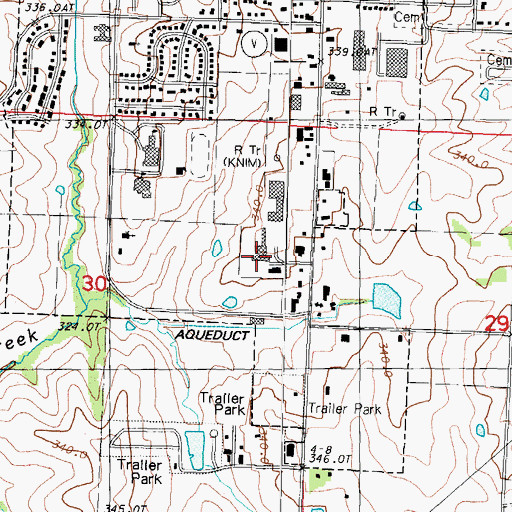 Topographic Map of SSM Health Saint Francis Hospital - Maryville, MO