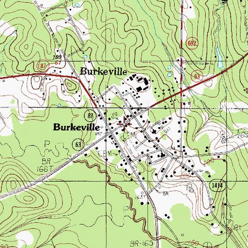 Topographic Map of Newton County Emergency Services District 4, TX
