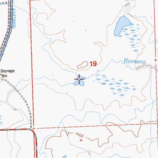 Topographic Map of Romero Creek, CA