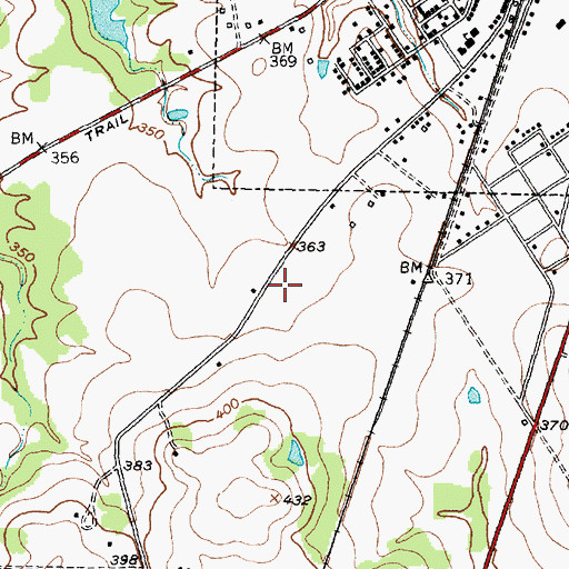 Topographic Map of Texas Forest Service Crockett Office, TX