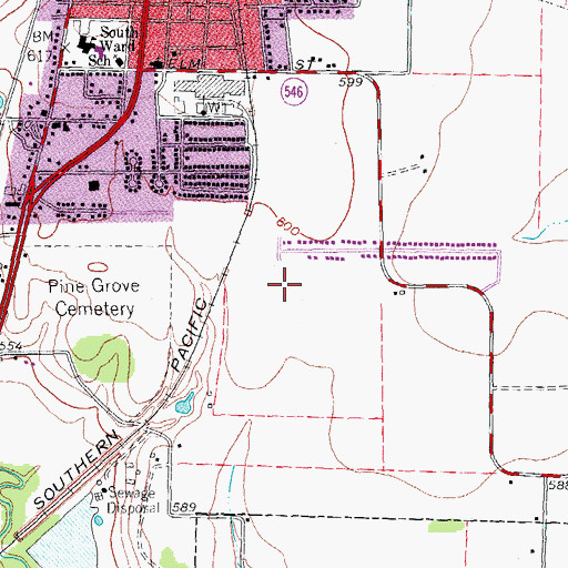 Topographic Map of StarPlus Emergency Medical Service, TX